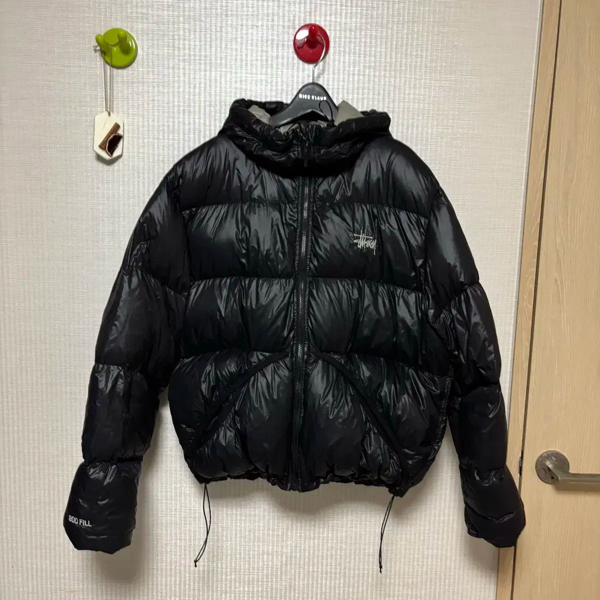 Stussy 黒 ダウンジャケット M stussy (ステューシー) ダウン