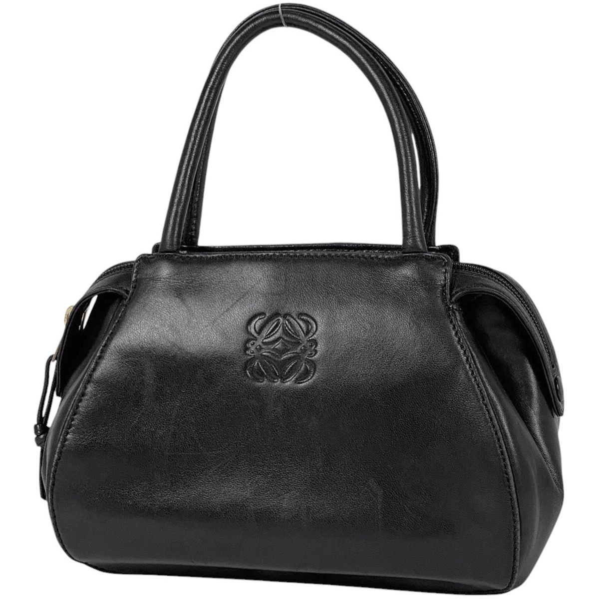 ロエベ LOEWE アナグラム ハンドバッグ 手提げ ハンドバッグ レザー ブラック レディース