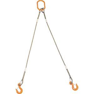 2営業日で発送 TRUSCO トラスコ中山 TRUSCO 2本吊りWスリング フック付き 12mmX1.5m code 8191720