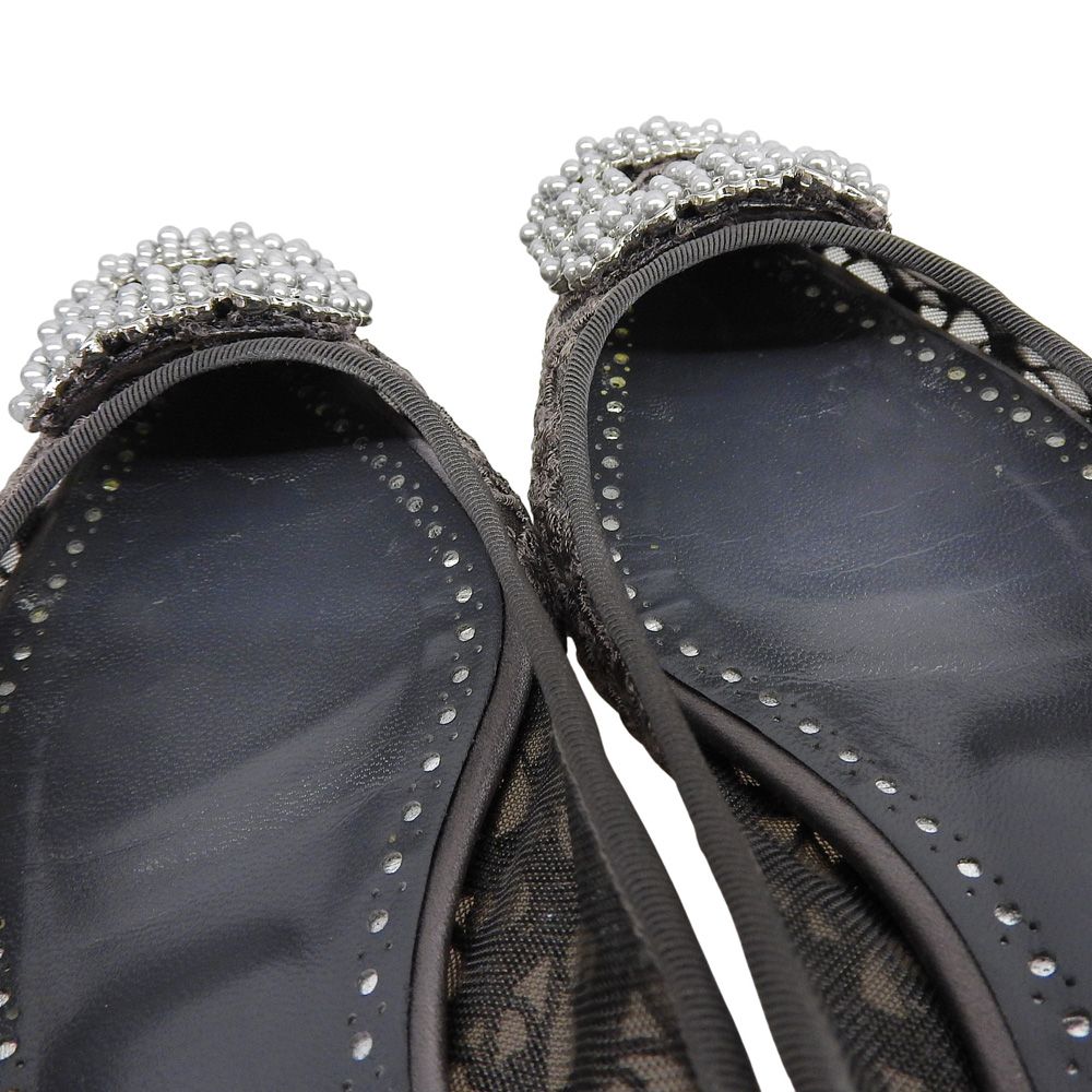 MANOLO BLAHNIK マノロブラニク 美品 HANGISI レース フラット  