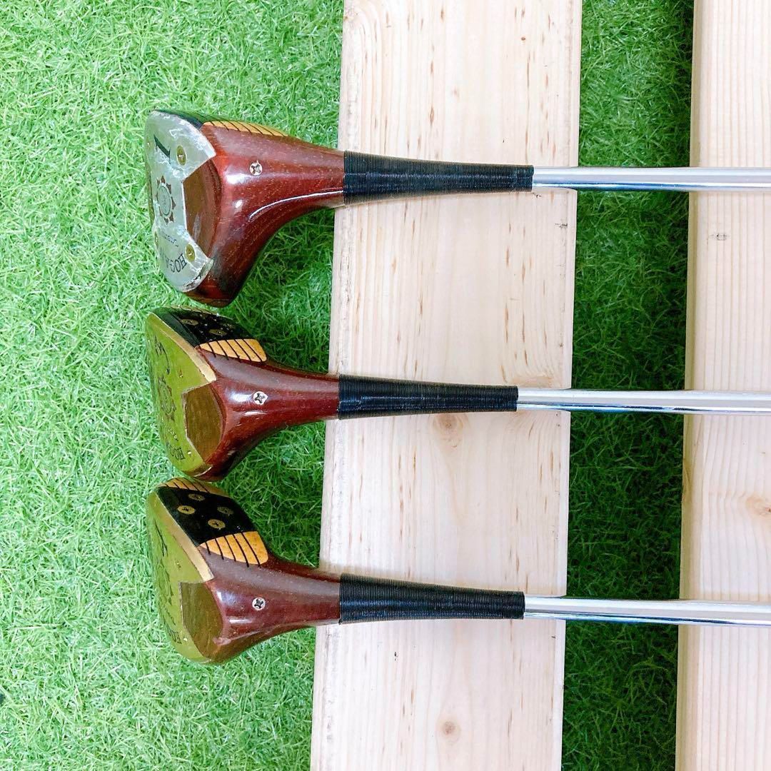 9.ベンホーガン　パーシモン　ゴルフクラブ　ドライバー　フェアウェイウッド 9.ベンホーガン パーシモン ゴルフクラブ ドライバー