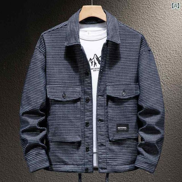 種類5 4XL 97.5|A 青 メンズ 男性用 ファッション オシャレ シンプル 大人 かっこいい ストリート ヒップホップ HipHop アメリカンン ワークウェア デニムジャケット 春秋 ジャケット トップ 服