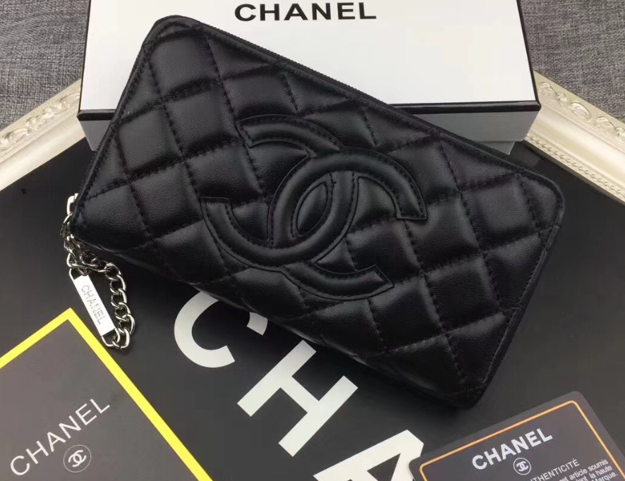 新品 CHANEL シャネル カンボンライン 長財布