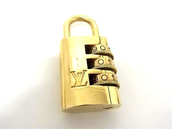 【正規品】LOUISVUITTON ヴィトン　ダイヤル式　パドロック　カデナ　鍵 □極美品□ LOUIS VUITTON ルイヴィトン ダイヤルロック式