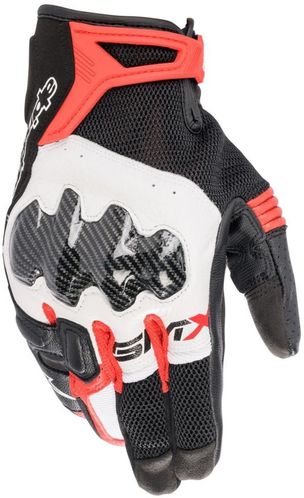 【新品・2営業日で発送】ALPINESTAR アルパインスターズ 【必ず購入前に仕様をご確認下さい】SMX-R GLOVE ASIA 1304 BLACK WHITE BRIGHT RED XL 3567222