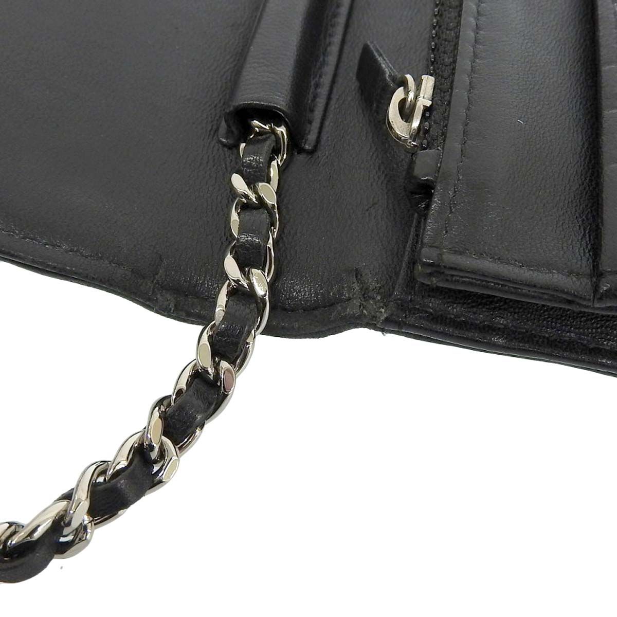 シャネル CHANEL カメリア ココマーク チェーンウォレット ショルダー 