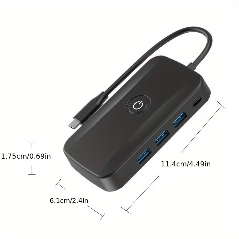 新着商品 1pc 高度な5-in-1 USB-Cハブ HDTVドングル ワイヤレスミラーリング ラップトップ用マルチポートエキスパンダーASU