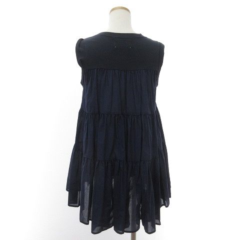 ミュベール muveil ティアードノースリーブプルオーバー 装飾付き  