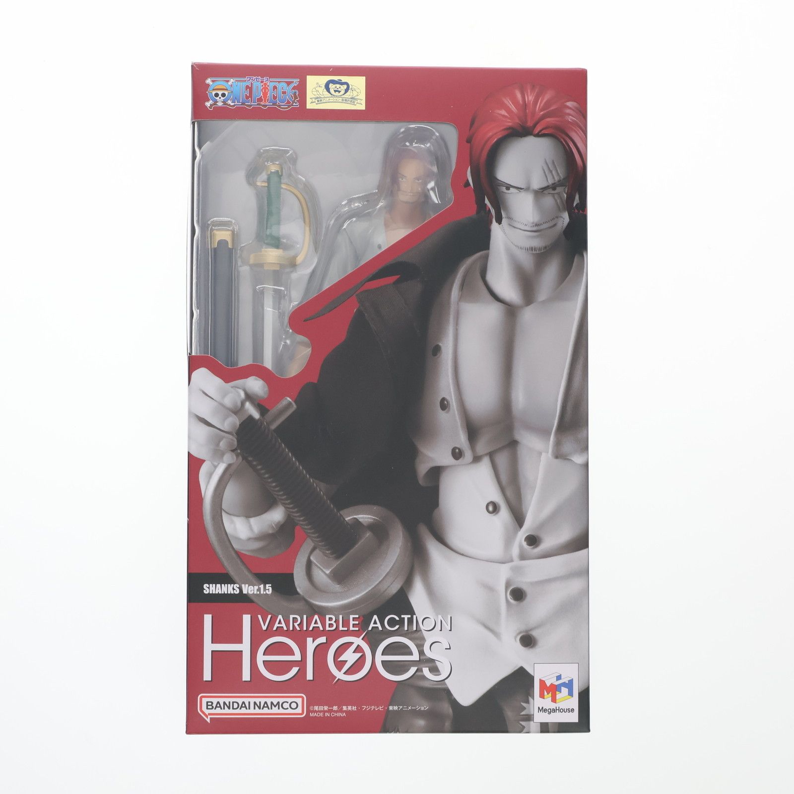 MegaHouse - ヴァリアブルアクションヒーローズ 赤髪のシャンクスVer.1.5 ONE PIECE(ワンピース) 完成品 可動フィギュア メガハウス Amazon | ヴァリアブルアクションヒーローズ ONE PIECE 赤髪の