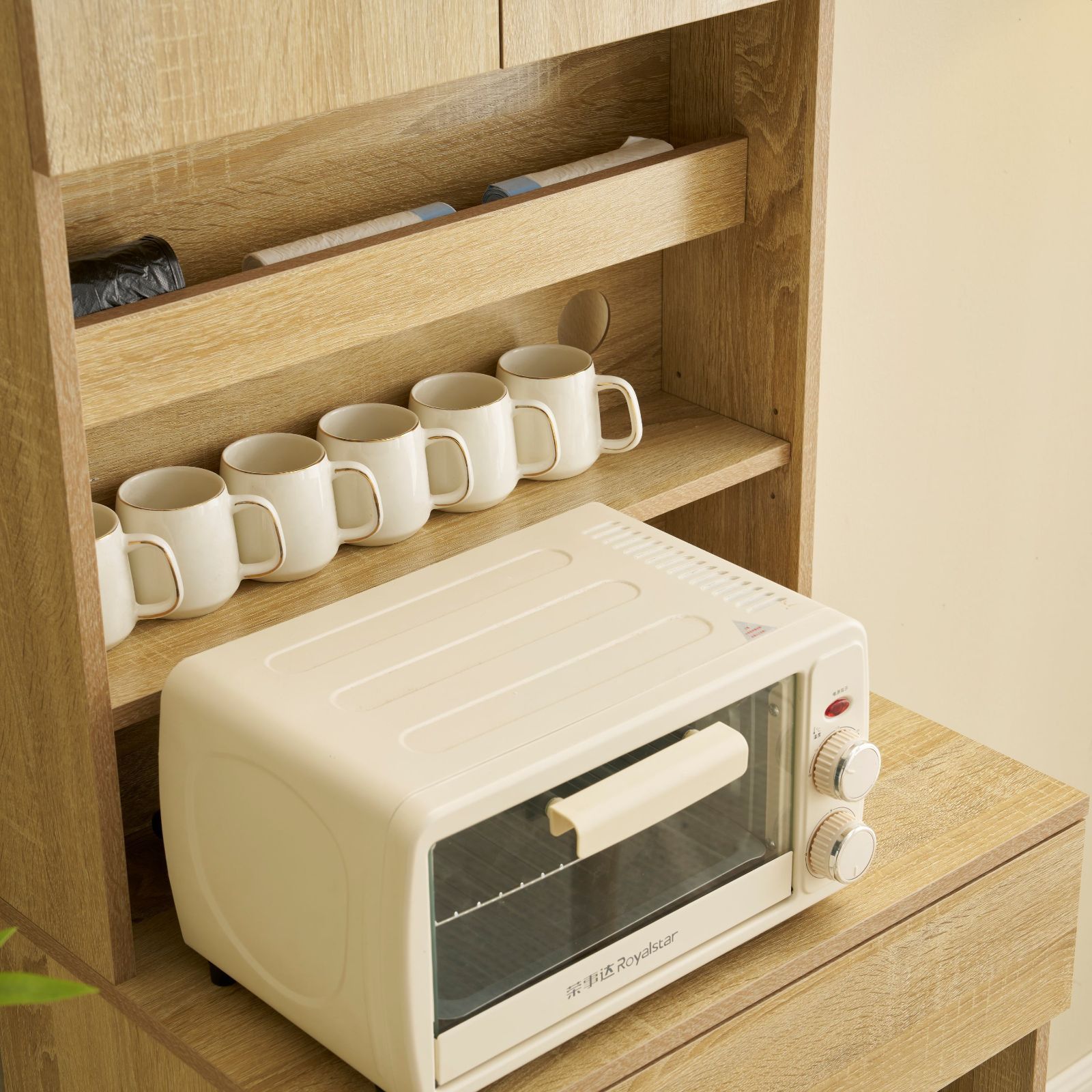 家電収納両立｜おしゃれ収納棚｜N512P276868B