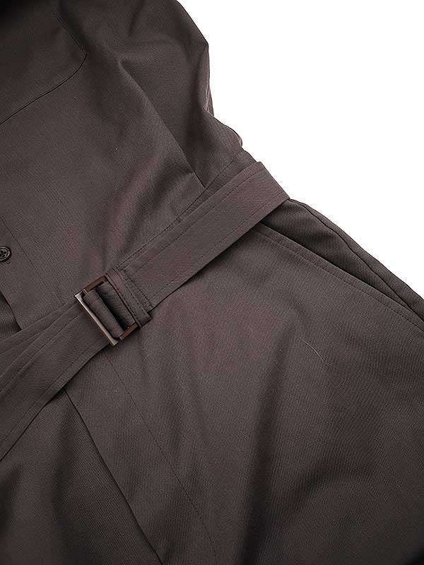 stein シュタイン 21AW OVERSIZED JUMP SUIT ウールギャバジンジャンプスーツ ST.322 ブラウン S stein シュタイン 21AW OVERSIZED JUMP SUIT ウールギャバジンジャンプ