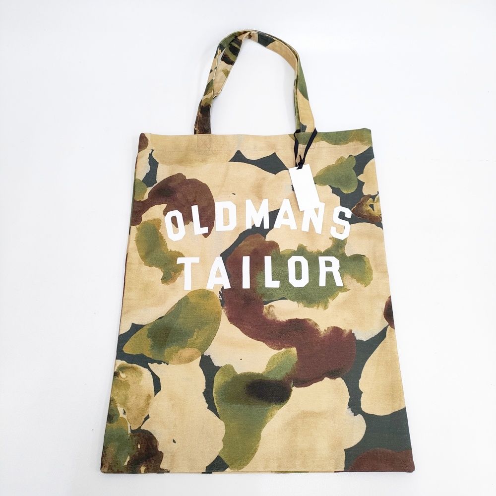 OLDMAN'S TAILOR 新品 カモフラ ロゴ コットン トートバッグ