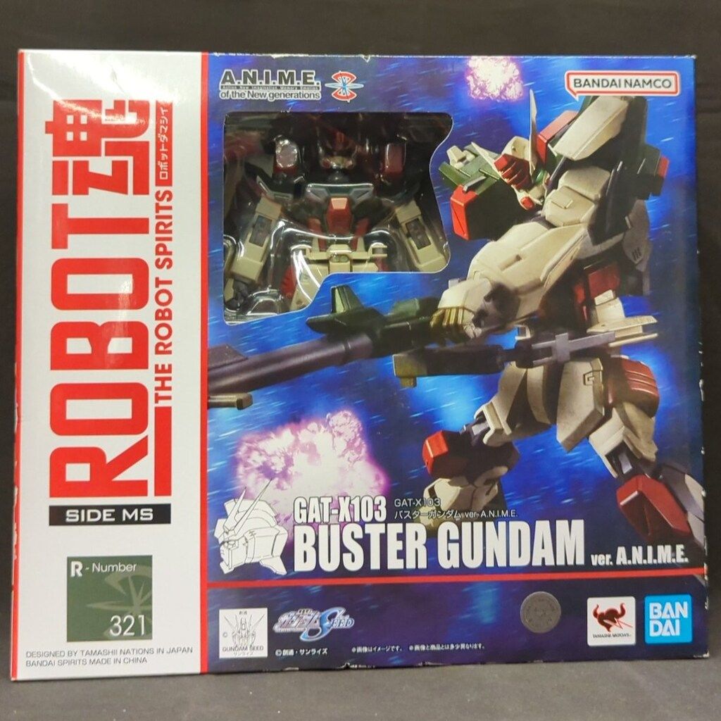 BANDAI SPIRITS ROBOT魂u003cSIDE MSu003e 機動戦士ガンダムSEED GAT-X103 バスターガンダム ver. A.N.I.M.E. 321