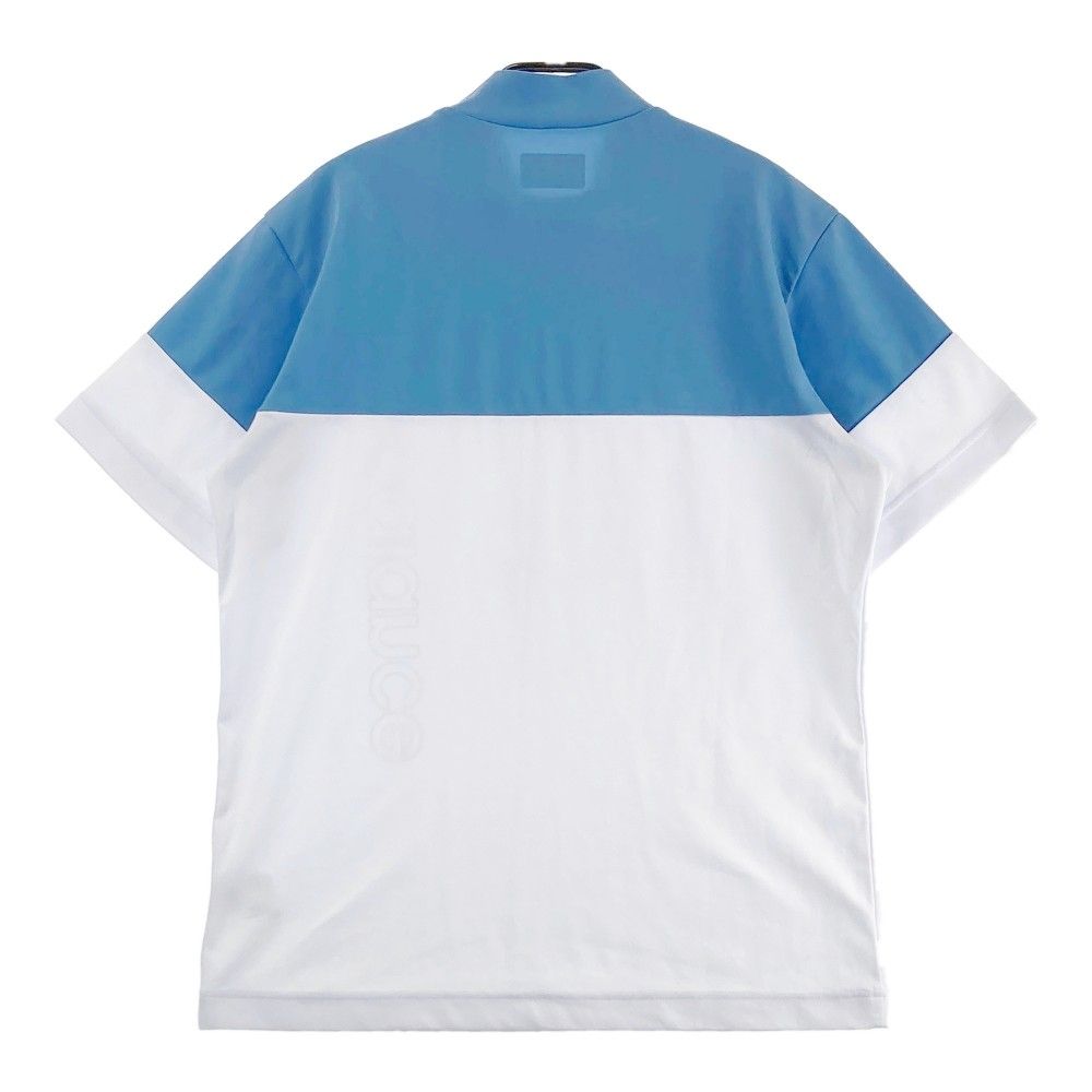サイズ：5 NEW BALANCE GOLF ニューバランス 2024年モデル ハイネック 半袖Tシャツ ロゴ  ブルー系 [240101430789] ゴルフウェア メンズ ストスト サイズ：5 NEW BALANCE GOLF ニューバランス 2024年モデル