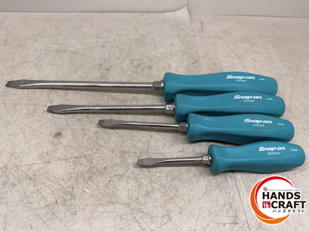 ♪ Snap-on マイナスドライバー4本セット SDDZA4A|6A|8A スナップオン