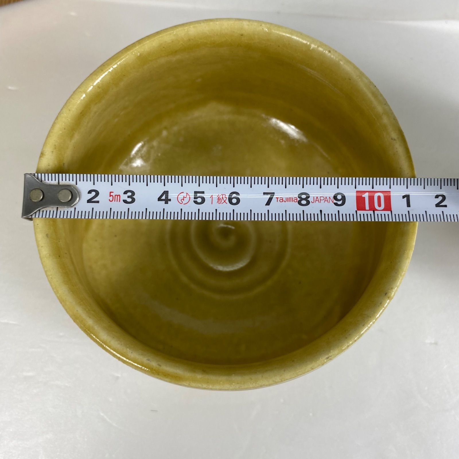 正山作 黄瀬戸 抹茶碗 美濃焼 茶道具 共箱付き 茶碗 骨董品 茶会 茶事