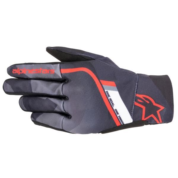 【新品・2営業日で発送】アルパインスターズ 【必ず購入前に仕様をご確認下さい】REEF GLOVE 1343 BLACK GRAY CAMO BRIGHT RED XL