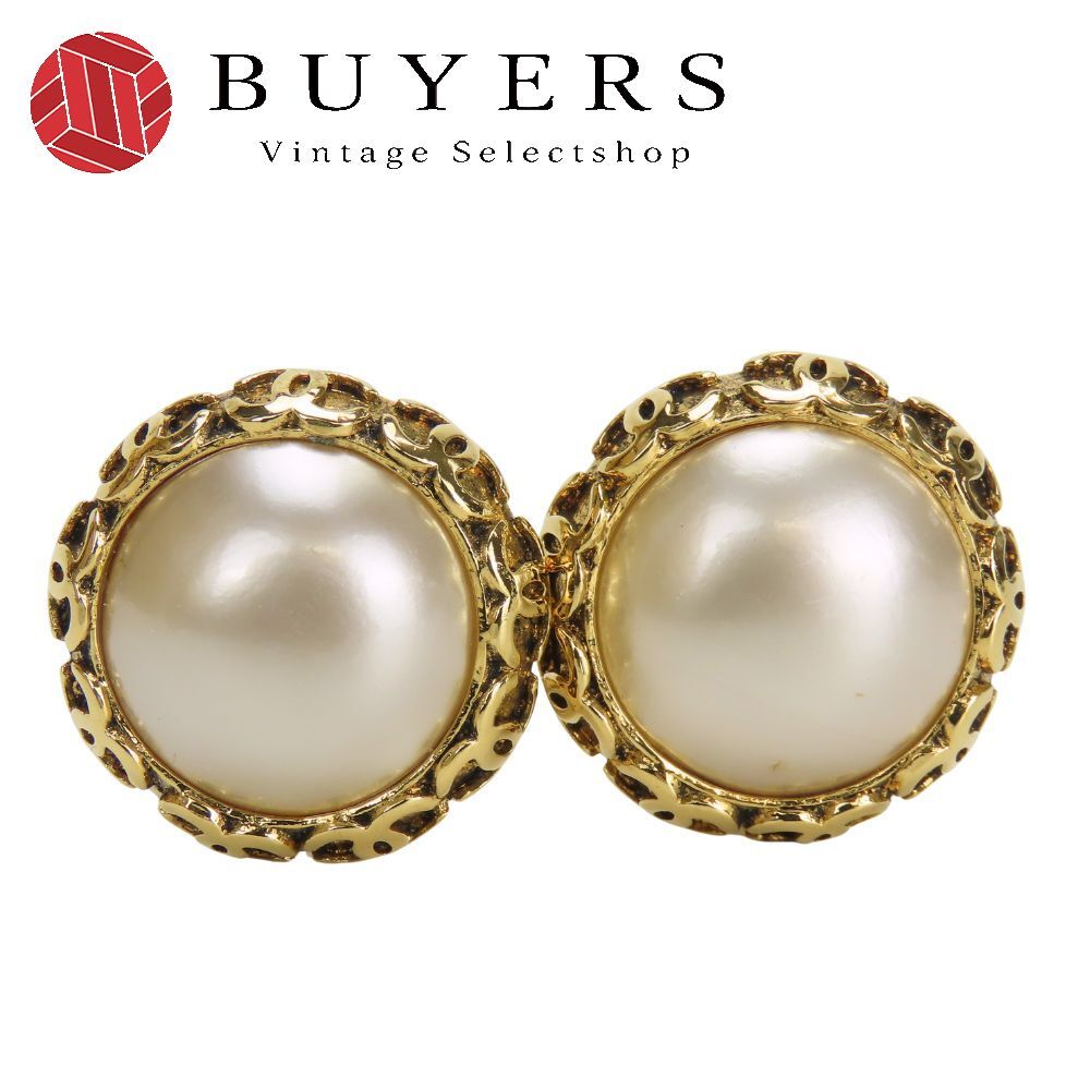 シャネル イヤリング ココマーク メタル フェイクパール ゴールド メッキ アクセサリー 94P レディース 女性 CHANEL