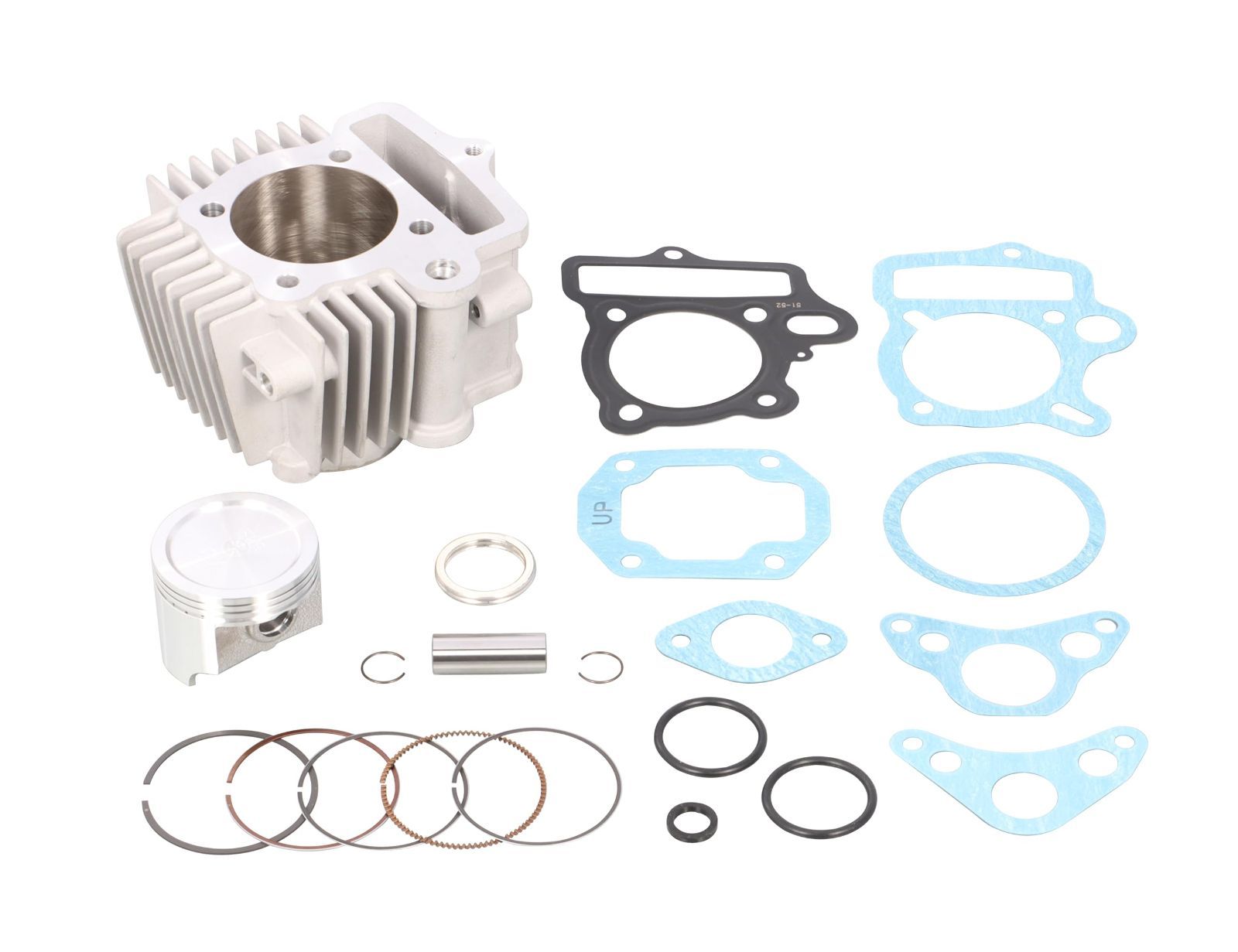 Color シルバー_Size 88cc 適合B C_Style アルミ硬質メッキシリンダー キタコ KITACO LIGHT ボアアップキット 88cc メッキシリンダー モンキー MONKEY ゴリラ マグナ50 モトラ リトルカブ等 215-1016