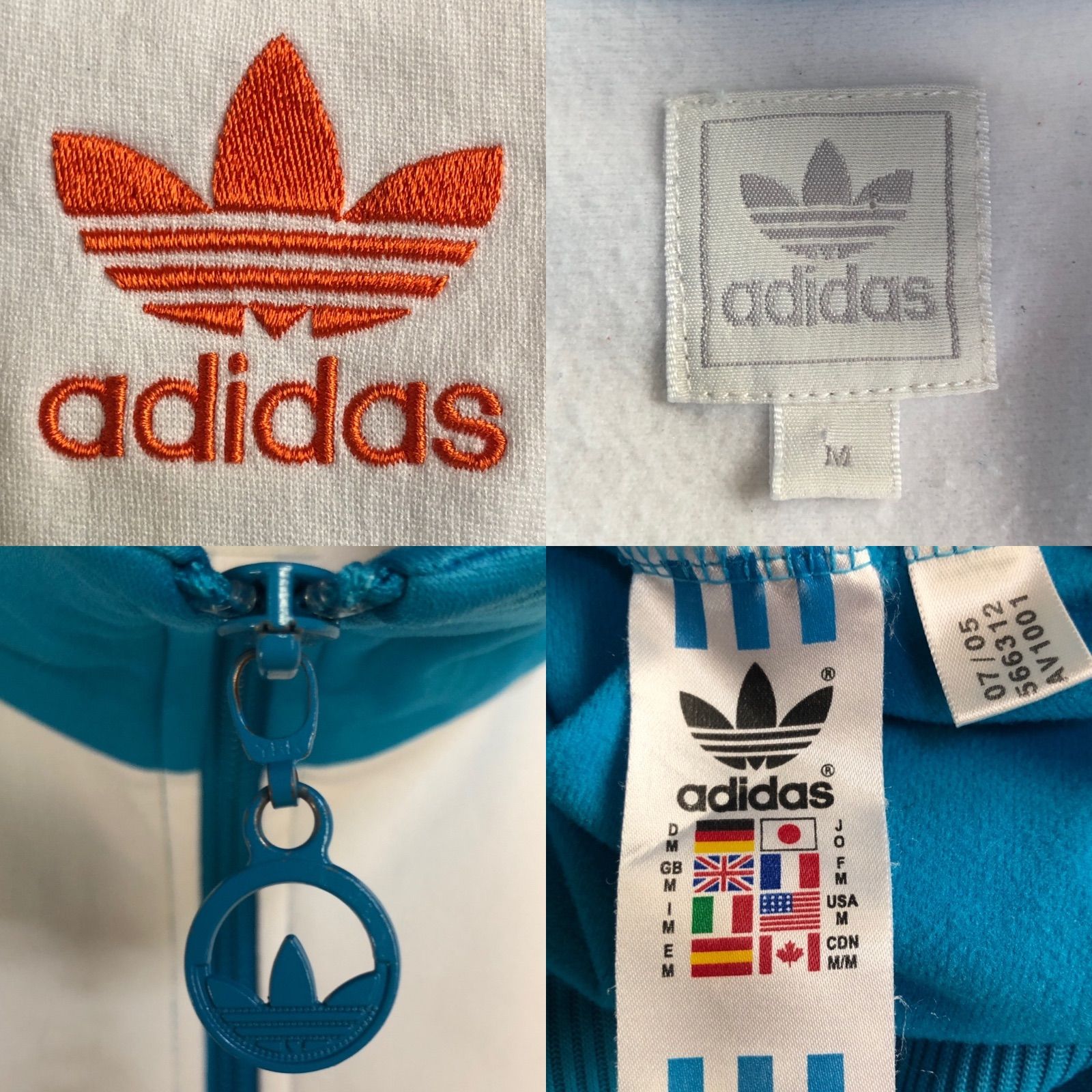 希少XL⭐️adidas トラックジャケット/ジャージ 刺繍トレファイル