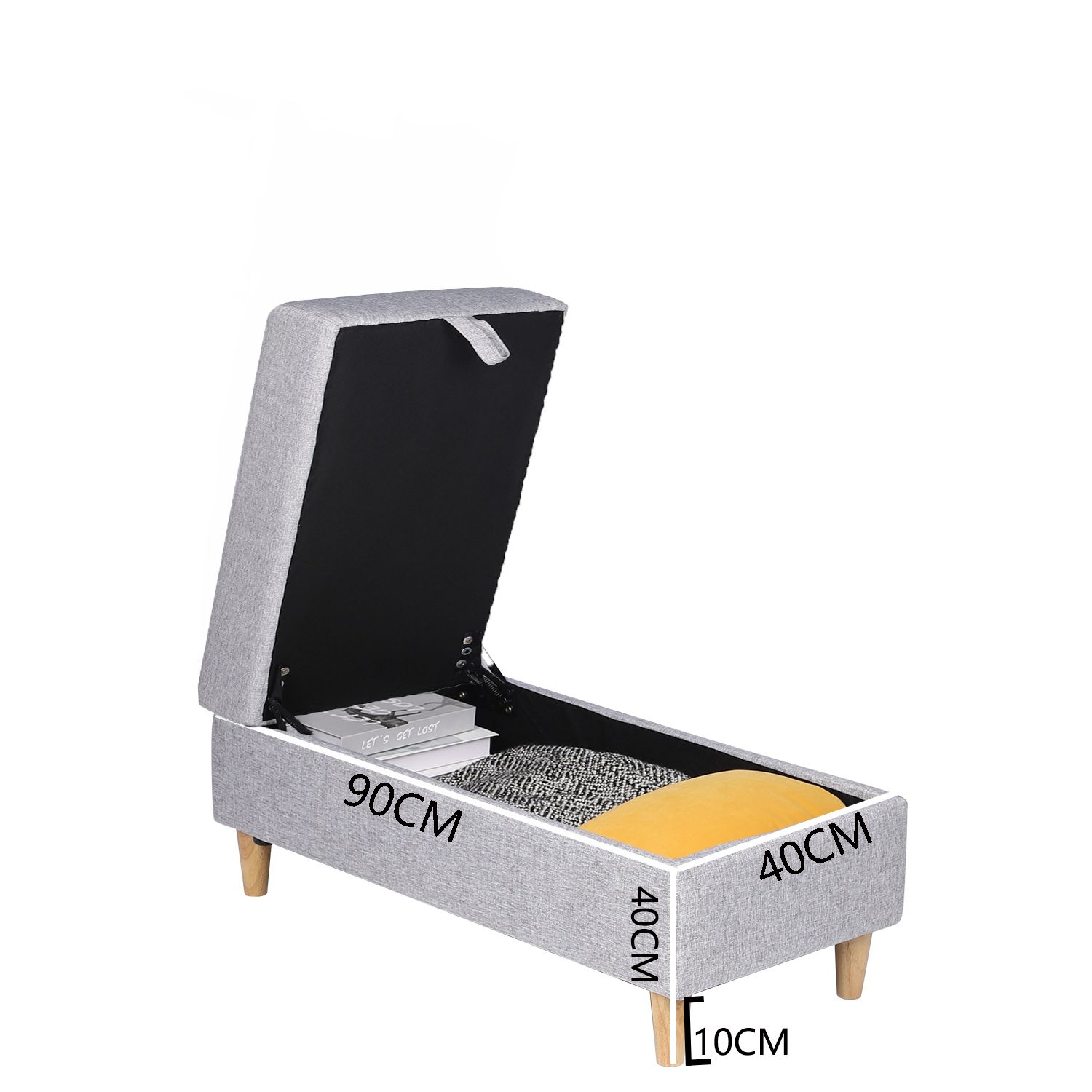 ソファ足踏み 履物台 収納スツール 多機能一体型 ライトグレ ソファ足踏み 履物台 収納スツール 多機能一体型 インテリア収納家具