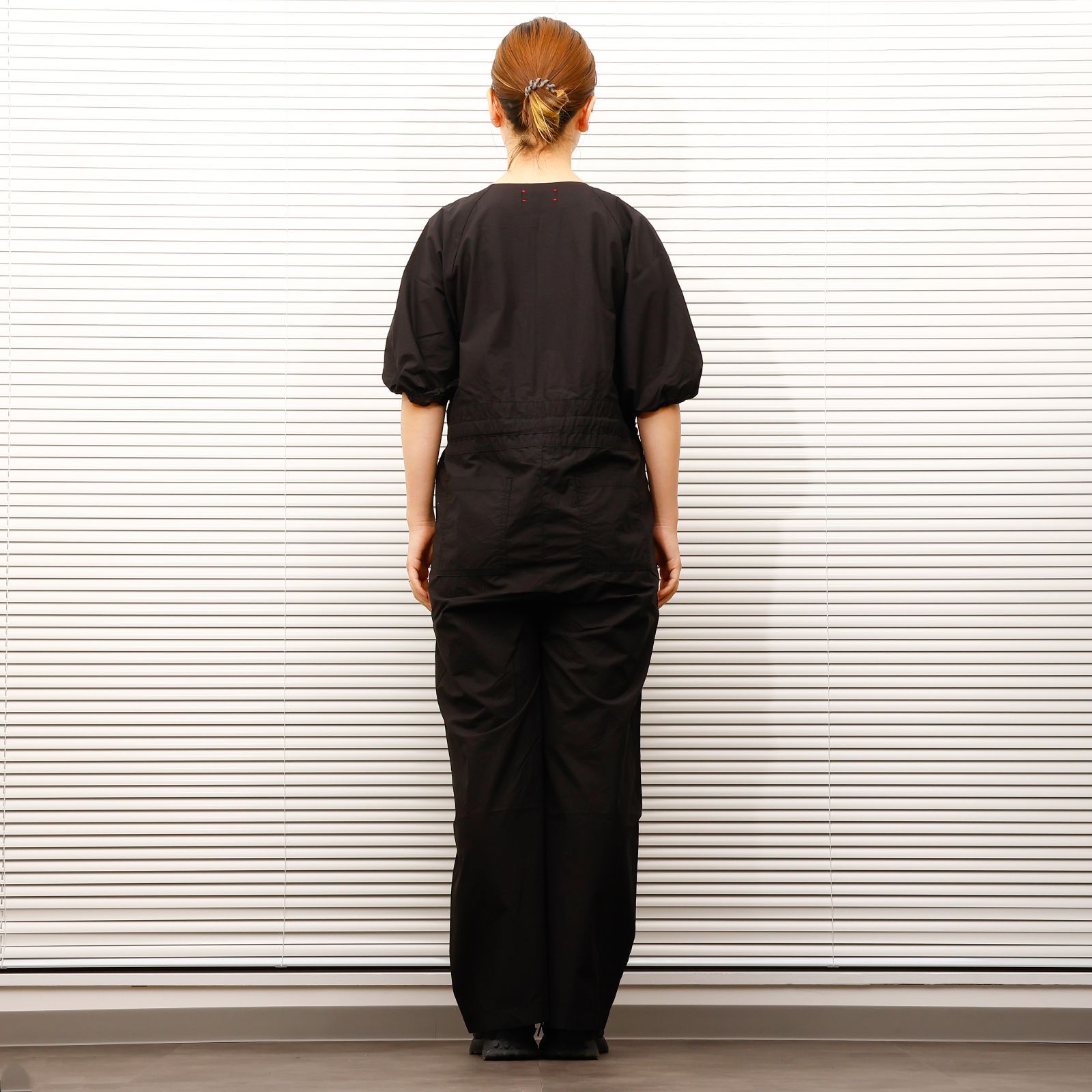 MEYAME メヤメ HALF ZIP ALL IN ONE BLACK ハーフジップ