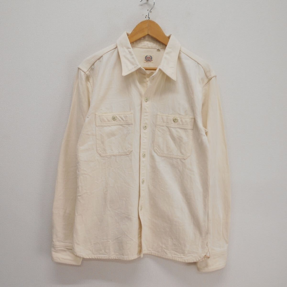 THE FLAT HEAD フラットヘッド ワークシャツ コットン 長袖 40 10116208