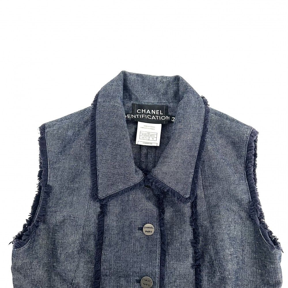 CHANEL シャネル ベスト デニム アパレル ノースリーブ 服