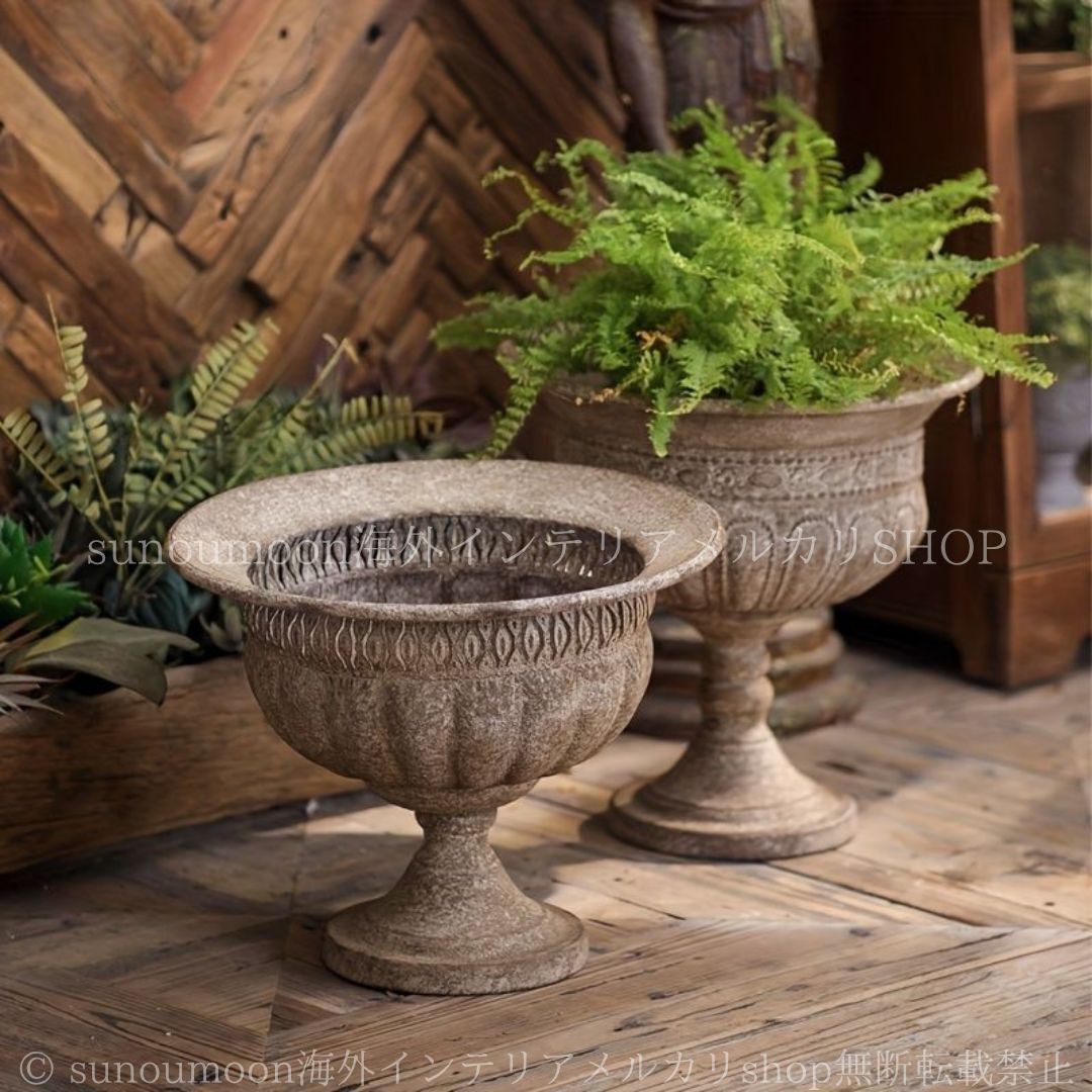 プランター ヴィンテージ調 アメリカンカントリー おしゃれ かわいい 鉢 植木鉢 多肉植物 寄せ植え ガーデン ポット ガーデニング 4-7