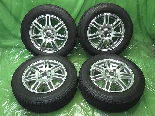 【中古】スタッドレス  MILLOUS 14インチ ブリヂストン ブリザックVRX