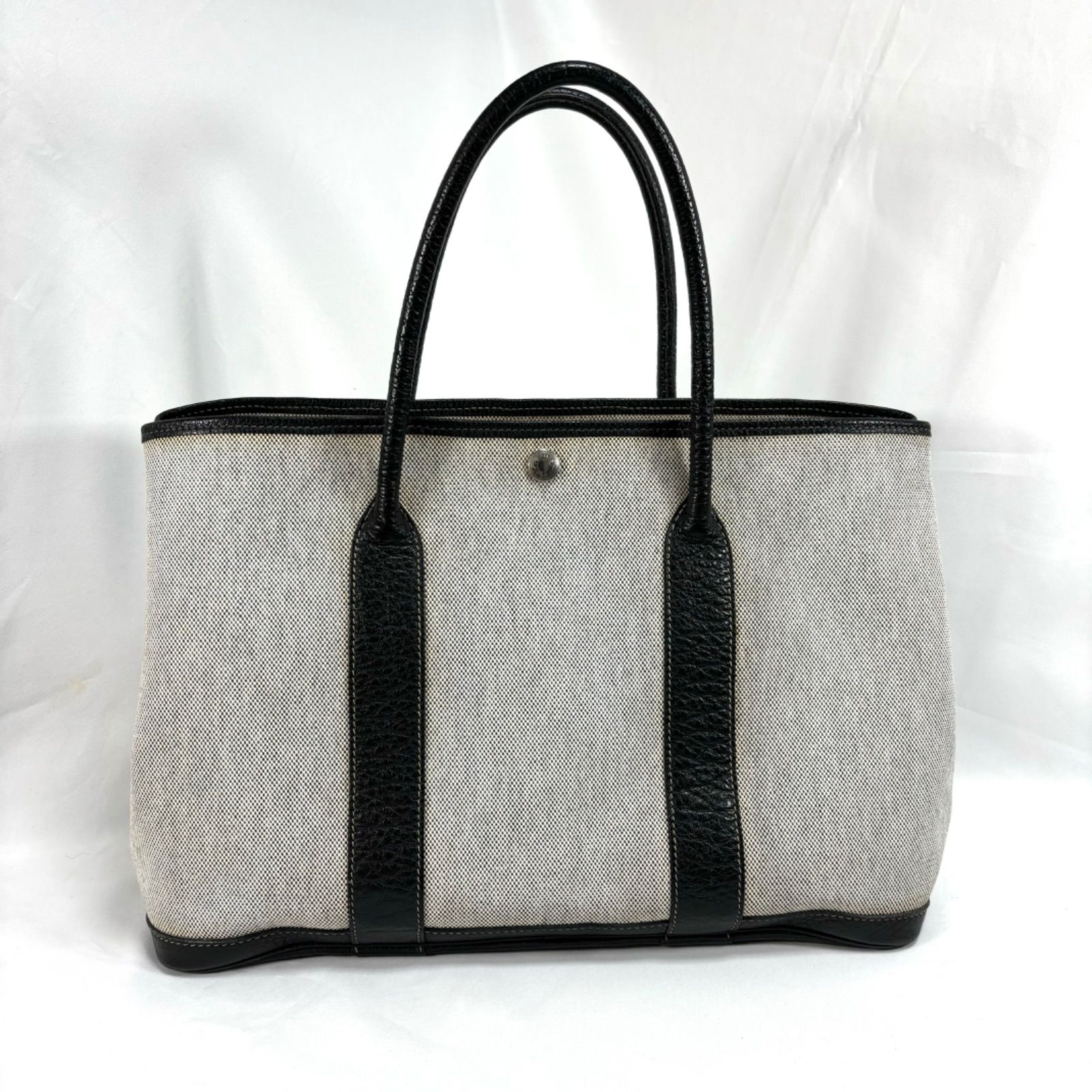 エルメス ガーデンパーティ PM 36 トートバッグ トワルアッシュ レザー 