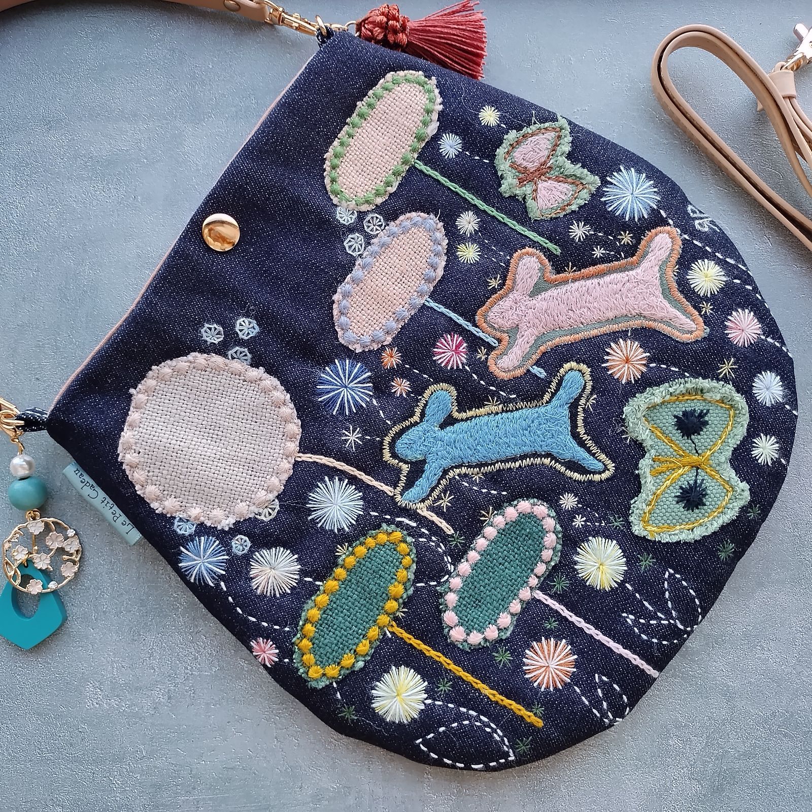 ✢幸 series✢ B6797 ハンドメイド バッグ 刺繍 手刺繍 大人