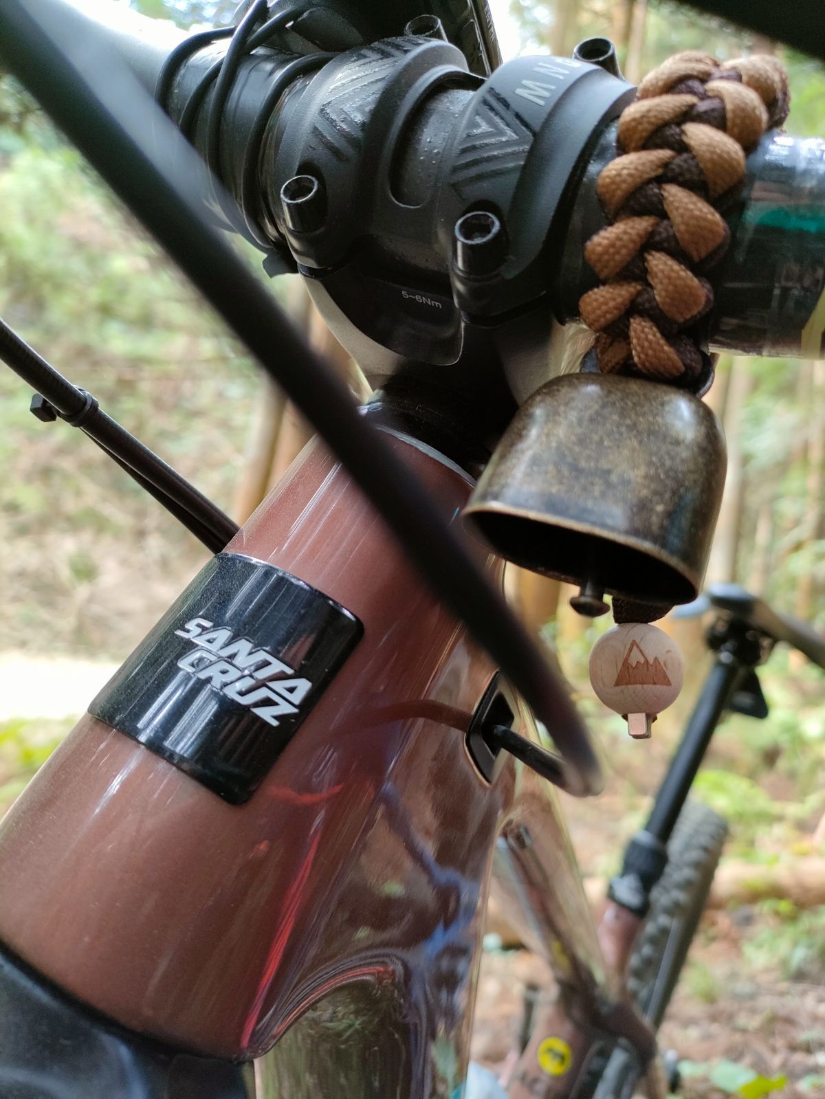 【31.8mm】自転車用ベル(熊鈴)トレンディベル【パープル×ピンク】No.6