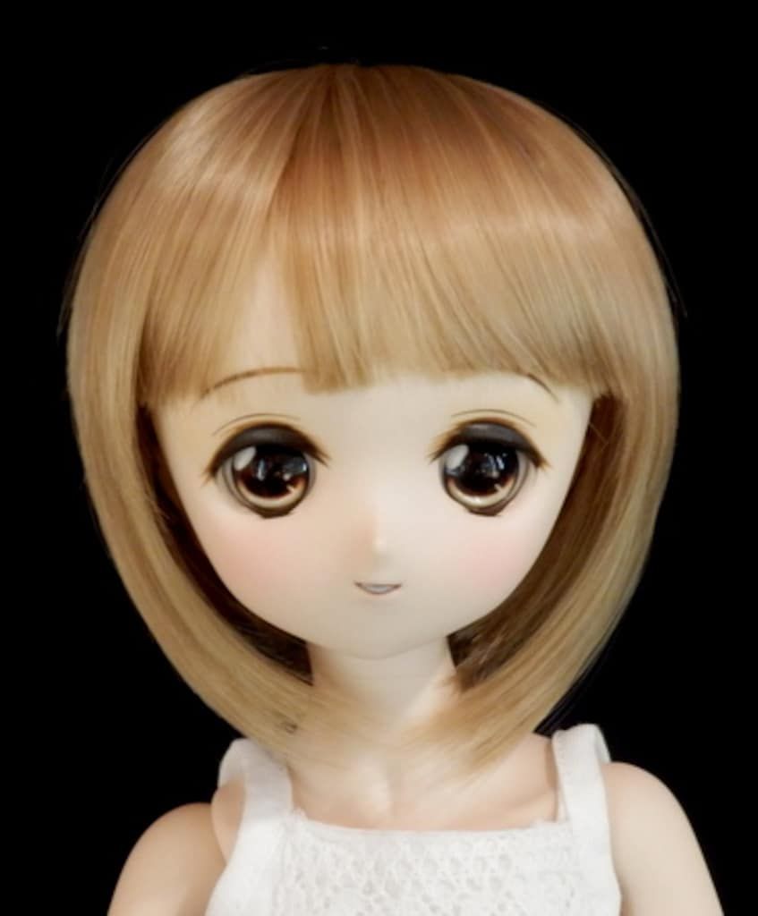 耐熱ドールウィッグ【ひめかずら】前下がりボブ　ベージュ　L