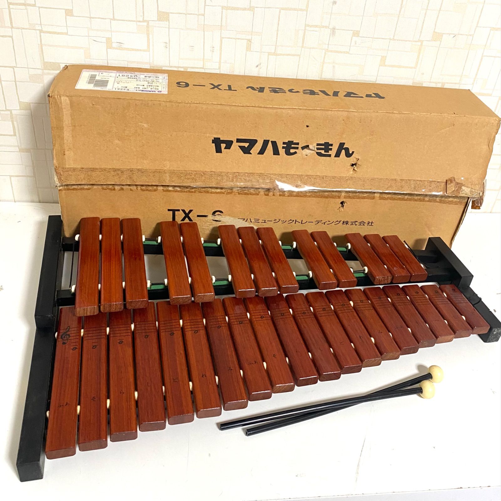 廃盤品 YAMAHA ヤマハ 卓上木琴 もっきん TX-6 32音