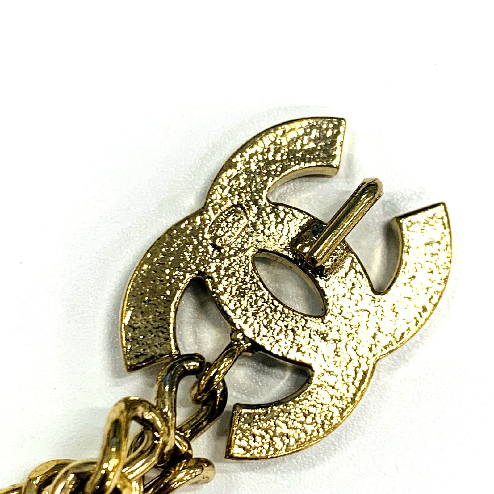 ネックレスとして使っても可愛い CHANEL デニムチェーンベルト CHANEL チェーンベルト ネックレス ：D0042 - メルカリ