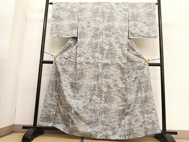 平和屋着物●本場大島紬　風景文　正絹　逸品　BAAT6638hv 平和屋着物○本場大島紬 風景文 正絹 逸品 BAAT6638hv - メルカリ