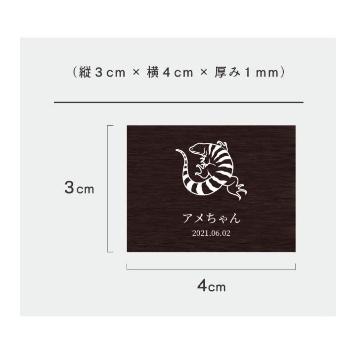 PP ネームプレート 名札 ペットボックス ケージ 水槽 ケース 爬虫類 ミ