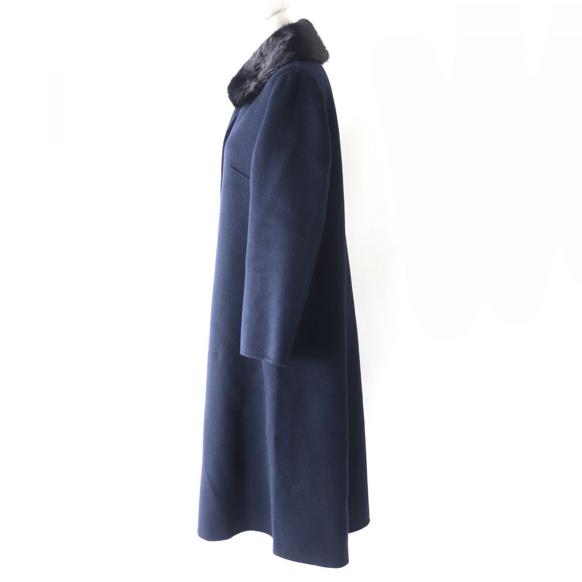 極美品△正規品 ALMA ROSA アルマ ローザ レディース 襟ミンクファー付 