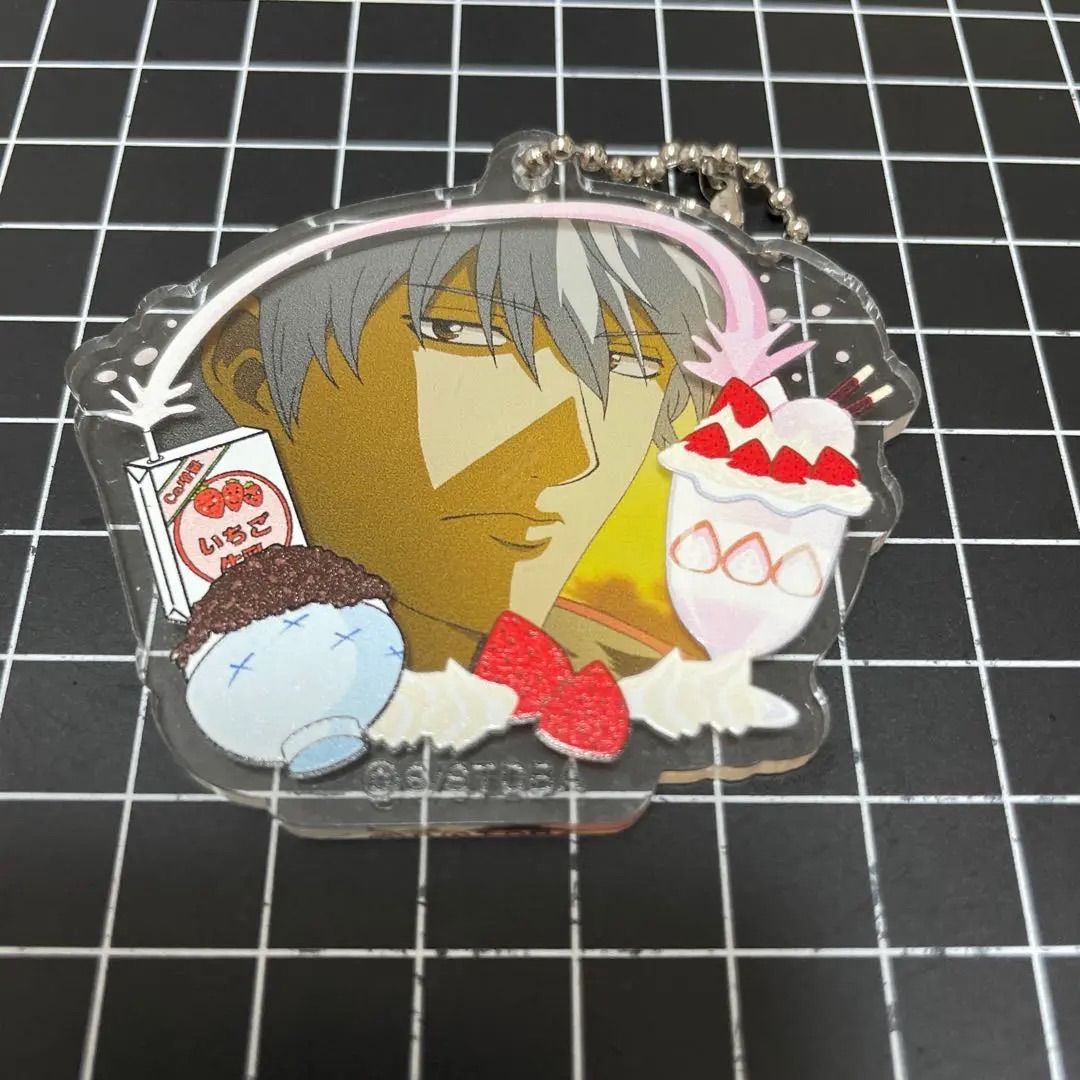 銀魂 坂田銀時 アクリルキーホルダー デコフレ 節約 銀魂 坂田銀時