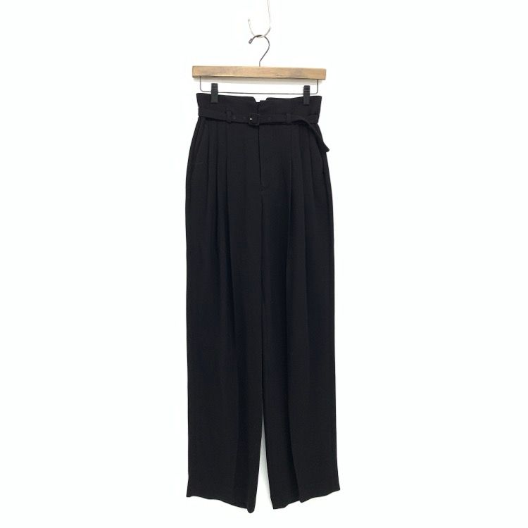 Mame Kurogouchi マメクロゴウチ Belted Tapered Trousers ベルト 