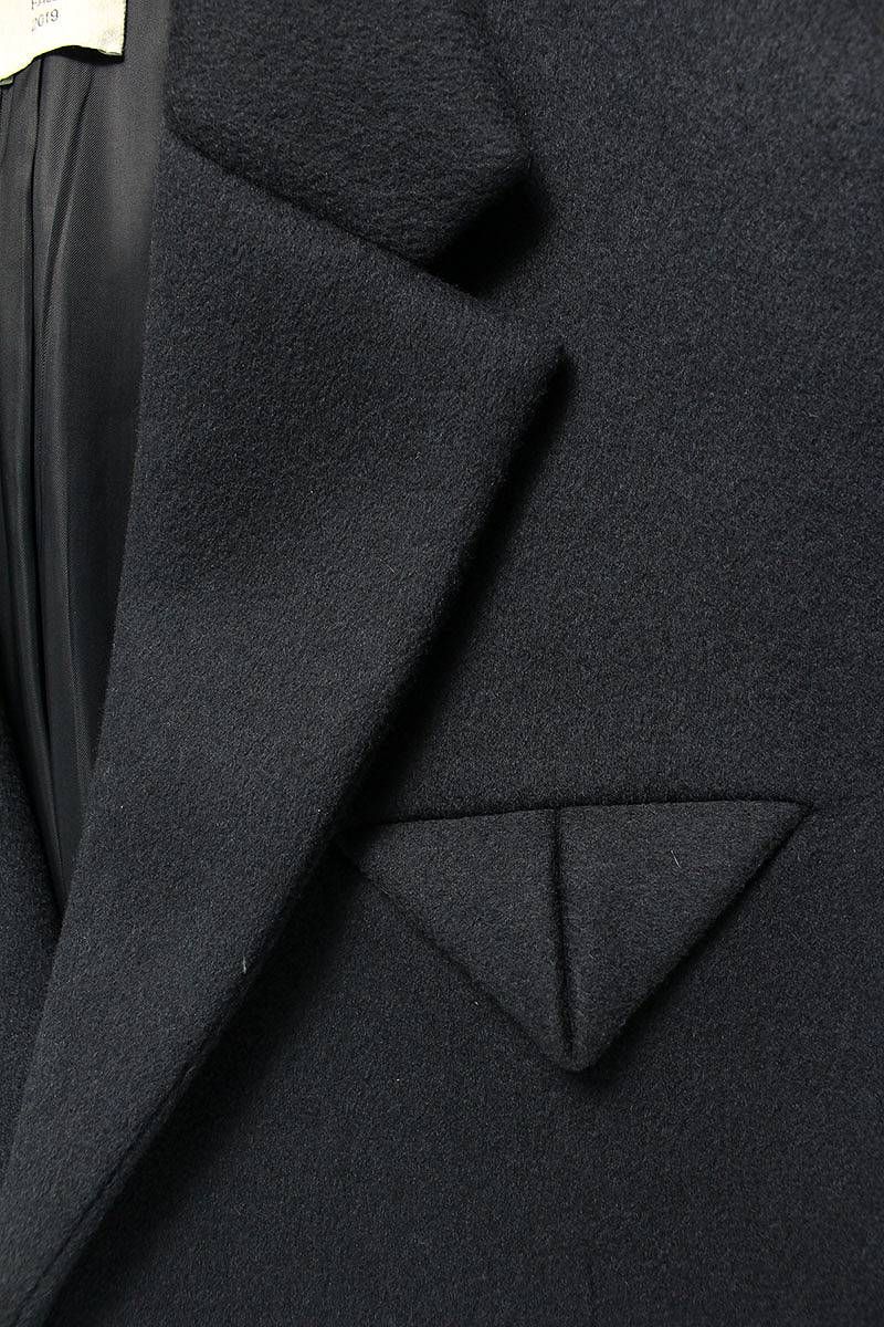 ボッテガヴェネタ 19AW 595946 カシミヤ混ウールロングコート メンズ