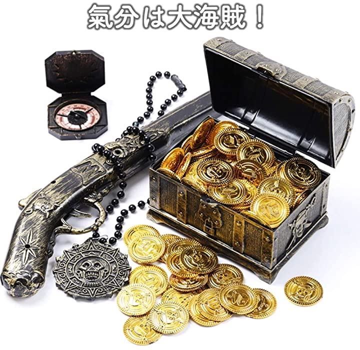 ルボナリエ（lebnelie） 金貨 100枚 アンティーク 雑貨 おもしろ雑貨 コイン カジノ 宝箱 ゴールド お金 おもちゃ 古銭 海賊(金貨100枚)