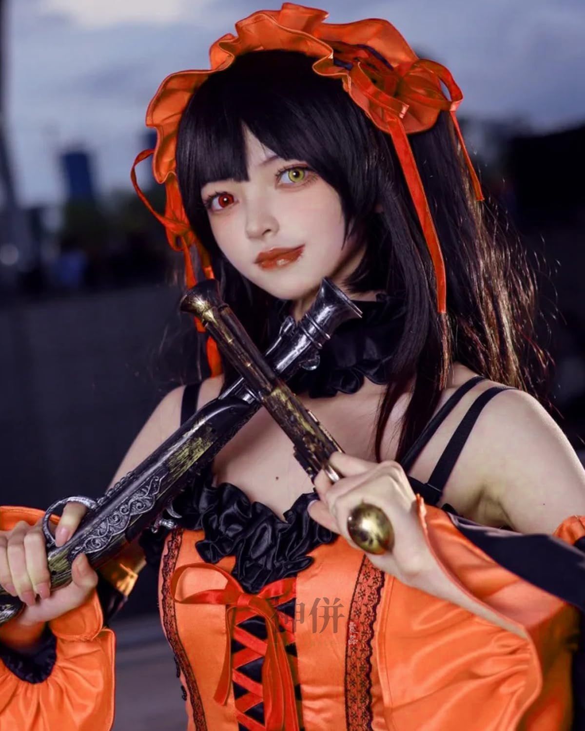 神併良品 時崎狂三 コスプレ ウィッグ付き 最悪の精霊 デート