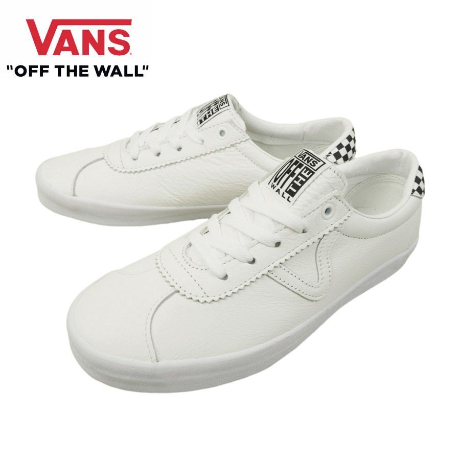VANS スニーカーVANS ヴァンズ バンズ【箱なし】SPORT LOW  スポーツ ローTRIPLE WHITE WHITE トリプルホワイト ホワイト白 チェッカー レザー ロゴメンズ レディース チェッカー 靴 レトロ クラシック ヴィンテージ ヴァンズ バンズ VANS 【箱なし】 SPORT LOW スポーツ ロー TRIPLE