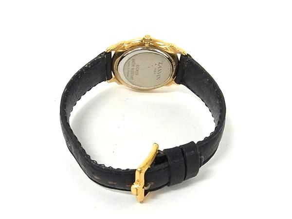 LANVIN ランバン 510429 レザー クオーツ 10気圧防水 腕時計 ウォッチ
