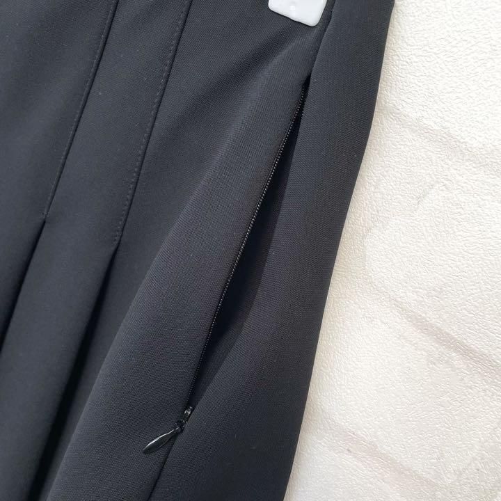 洗える♡フォクシーニューヨーク 最高級 プリーツスカート ひざ丈 黒