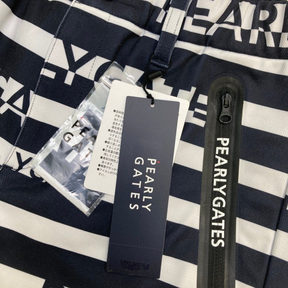 サイズ：0 PEARLY GATES パーリーゲイツ 055-2231116 パンツ ボーダー ネイビー系 [240101489614] ゴルフウェア レディース ストスト サイズ：0 PEARLY GATES パーリーゲイツ 055-2231116 パンツ ボーダー