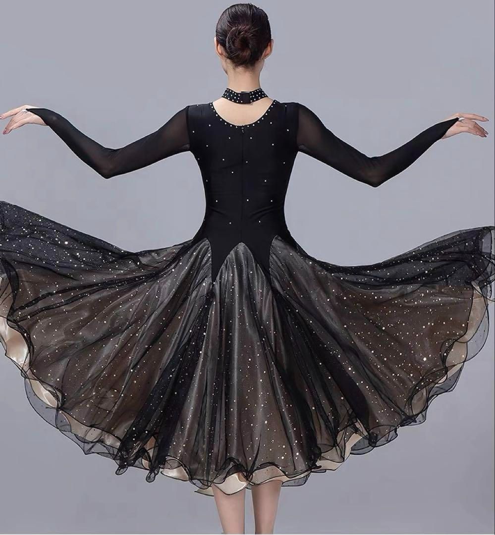 可愛い ♥ ストーン付スタンダードドレス 発表会やダンスパーティーに 個性的なデザイン 【正規品販売】