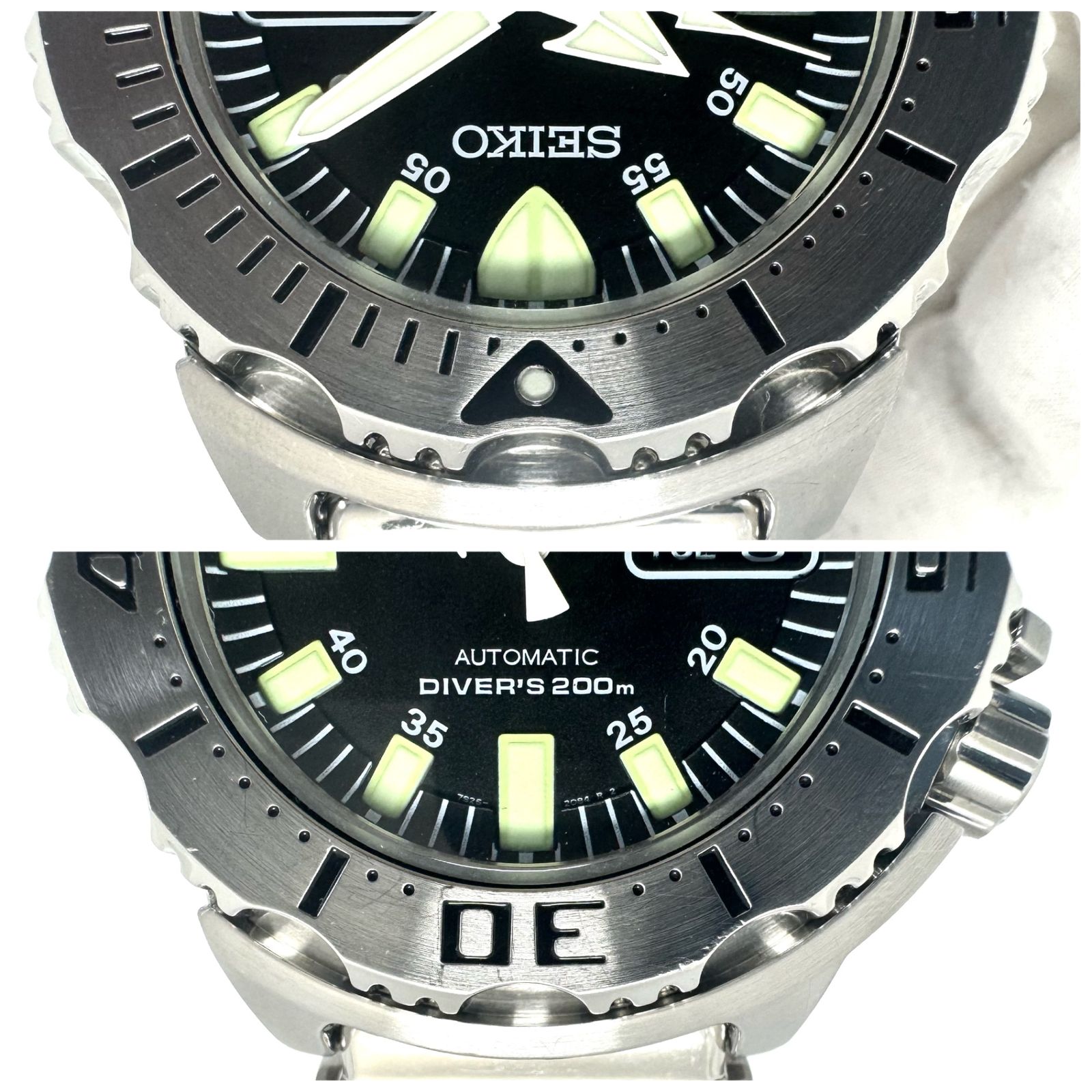 希少・動作良好】腕時計 メンズ セイコー SEIKO ブラックモンスター  